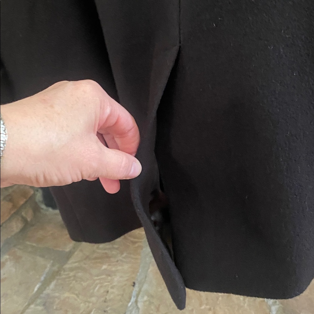 Kristen Blake Wool Elegant Black Coat. Small - Picture 8 of 12